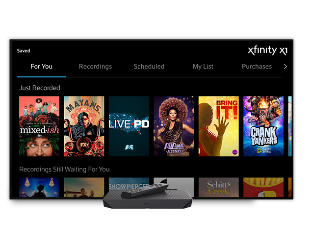 XFINITY X1 on TV